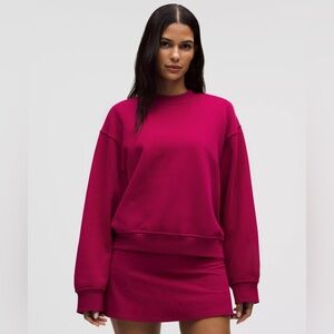 Lululemon Women’s Steady State Crew Crewneck Sweatshirt Berry Rumble